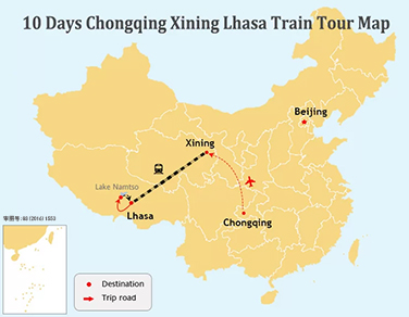 10 Days Chongqing Xining Tibet Train Tour