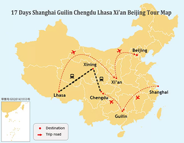 17 Days Oriental Cultural Exploration and Tibet Tour