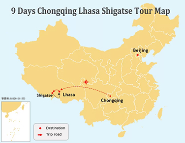 9 Days Classic Chongqing and Lhasa to Shigatse Tour