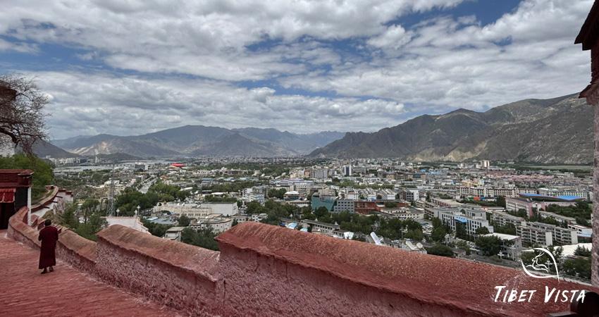 Enjoy the sweeping view of the holy Lhasa City from the Potala Palace