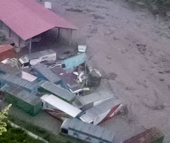 flooded nepal border