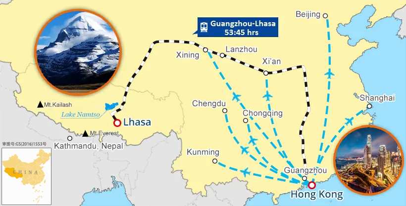 chengdu-tibet-tour-map