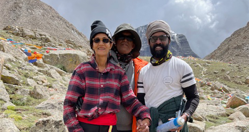 In front of Mt.Kailash
