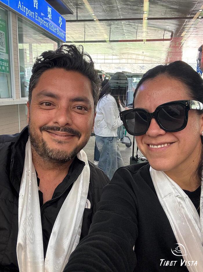 Lhasa airport arrive