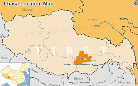 Lhasa City Map