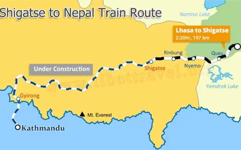 Shigatse Railway: Shigatse Train Routes to Lhasa, Yadong and Kathmandu 