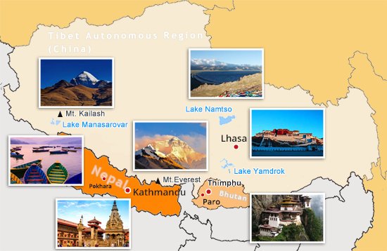 Tibet Nepal Bhutan Tour