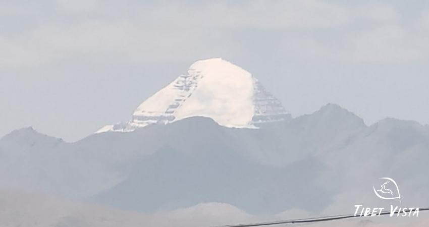 The sacred Mt. Kailash looms ahead on the Gangdise Range