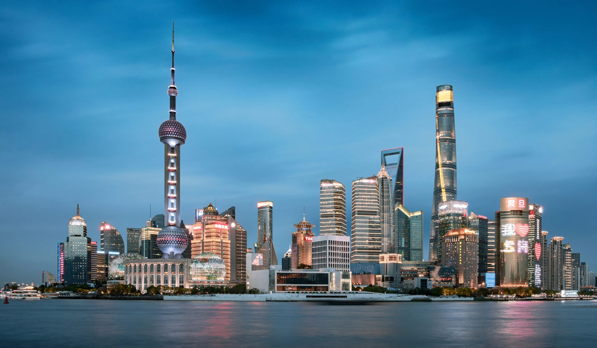 shanghai oriental pearl tower in pudong