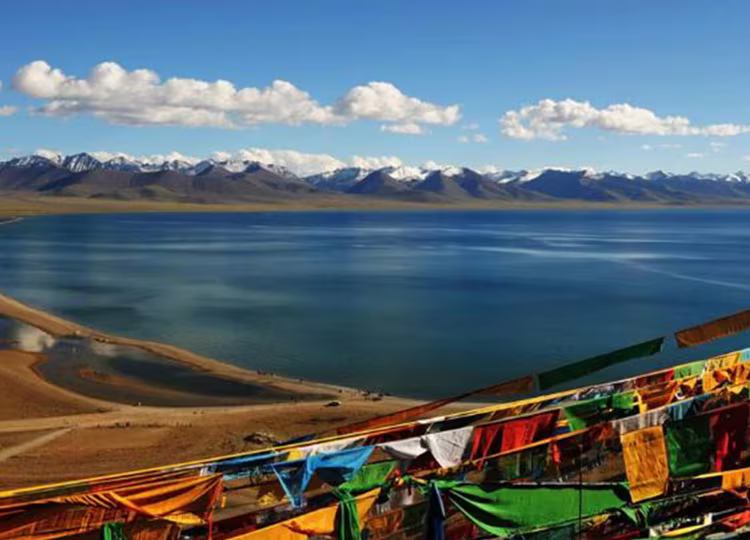 tibet lake view image