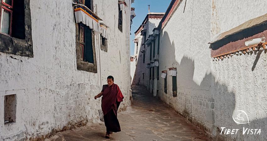 Peaceful monastic life on the Roof of the World