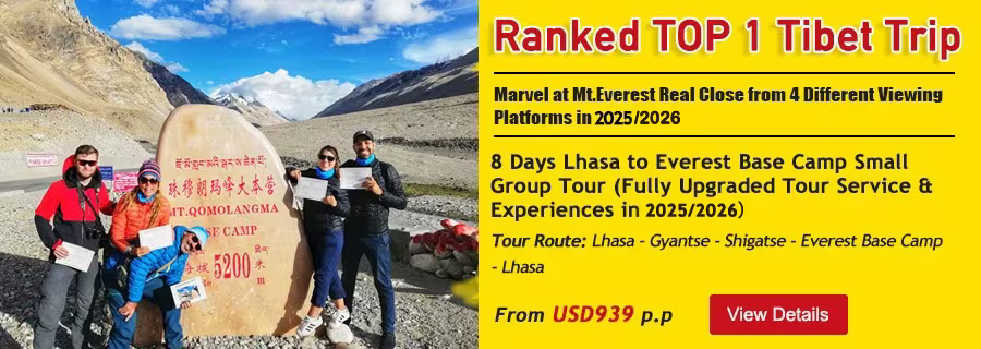 Lhasa to Everest Base Camp Tour for 8 Days